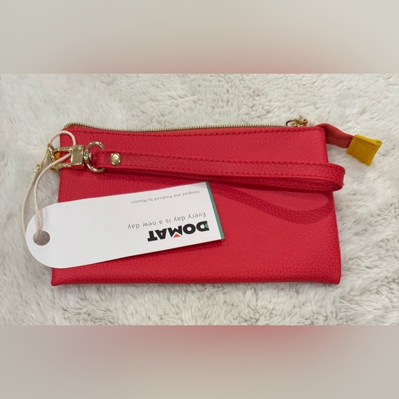 DOMAT Wristlet Clutch Purse,Cute Small Pouch Clutch Wristlet for keys/charms. - Picture 2 of 4